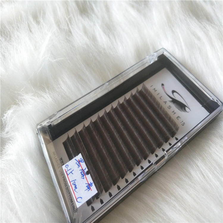 Chinese eyelashes wholesale flat individual eyelashes extension with pure Korean PBT